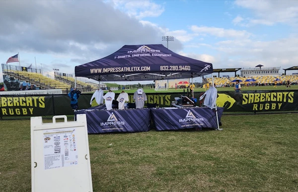 Impress Athletix booth at 2024 SCAC championships