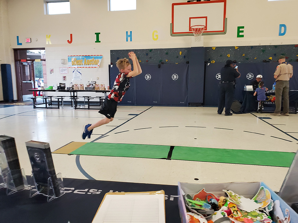 Standing Long Jump at Benignus 2023 Family Fitness Night