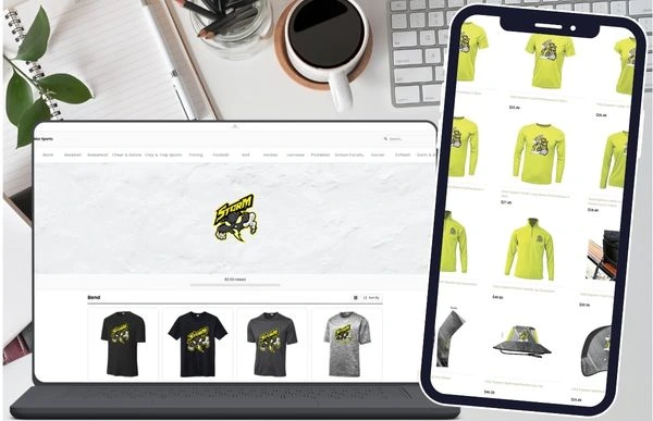 Athletix Shops team store display