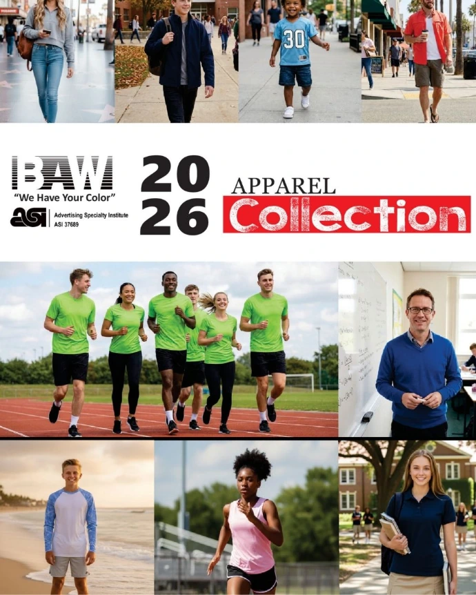 BAW Athletic Wear brand catalog