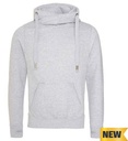 Heavyweight Cross Over Neck Hooded Sweatshirt