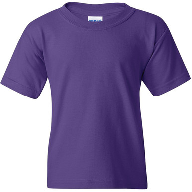 [APTPSS204L] Purple Gildan Youth Large Heavy Cotton™ 5.3 oz. T-Shirt