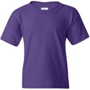 Purple Gildan Youth Large Heavy Cotton™ 5.3 oz. T-Shirt