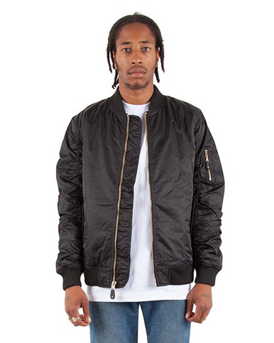 [APOWSHBJA-XL-BL] Adult Bomber Jacket (XL, Blue)