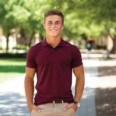 [APSSWPED365-White-XL] Men's Everyday Polo (XL, White)