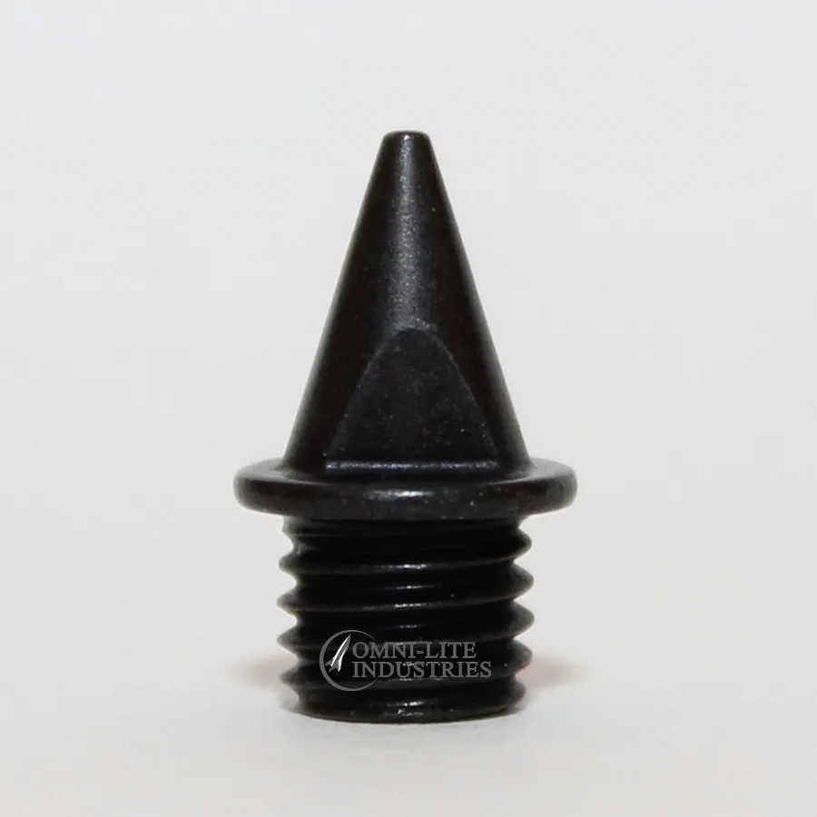 [1058108] Omni-Lite 7mm (1/4 inch) Pyramid Spikes Pack of 20 (Black​​​​​​​​​​​)