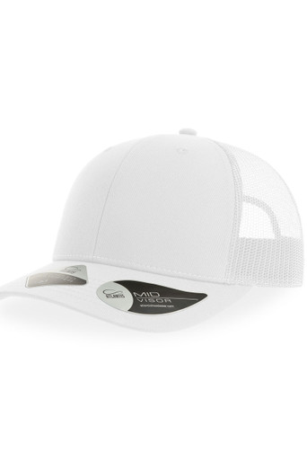 [502219X] Atlantis Headwear Sustainable Trucker Cap - White