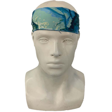 [L549624] Stone Marble Full-Color Printed Tie Headband