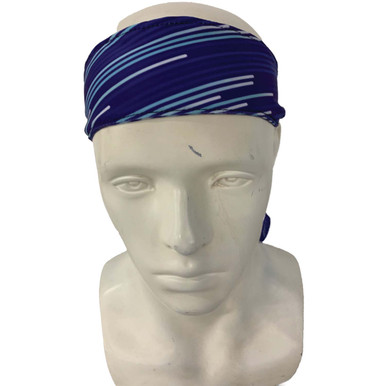 [964379L] Particle Trail Full-Color Printed Tie Headband