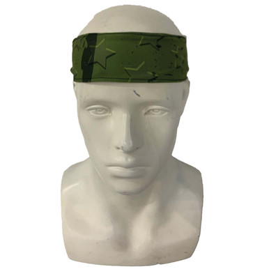 [825721G] Military Camouflage Full-Color Printed Tie Headband
