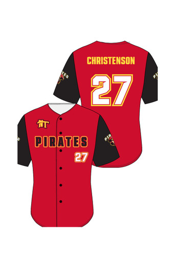 Power Angle Custom Men's / Youth Baseball Full Button Jersey (XS, YXS)