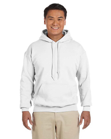 Gildan Heavy Blend™ 8 oz., 50/50 Hooded Sweatshirt (In Stock) (XS, YXS, White)