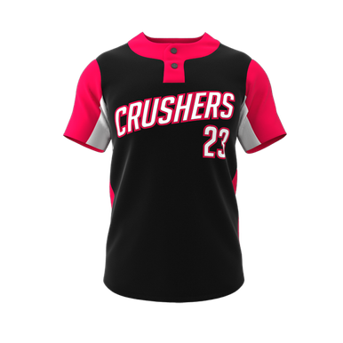 [IABA-JS-135] Phenom Short Sleeve 2-Button Men's Baseball Jersey